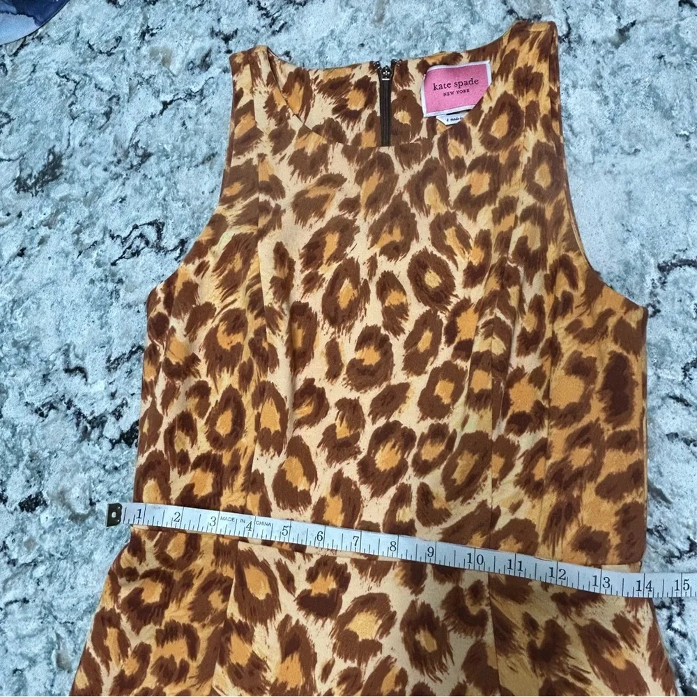 Kate Spade Ladies Size Small Animal Print Casual Dresss